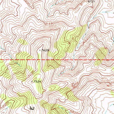 United States Geological Survey Warm Springs Summit, NV (1968, 24000-Scale) digital map