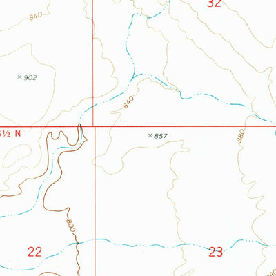 United States Geological Survey Warm Springs SW, AZ (1970, 24000-Scale) digital map