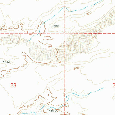 United States Geological Survey Warm Springs SW, AZ (1970, 24000-Scale) digital map