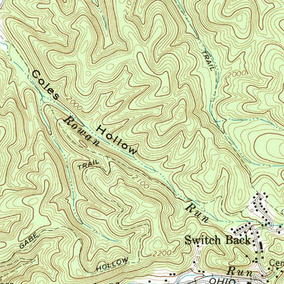 United States Geological Survey Warm Springs, VA (1968, 24000-Scale) digital map
