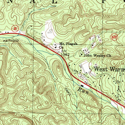 United States Geological Survey Warm Springs, VA (1999, 24000-Scale) digital map