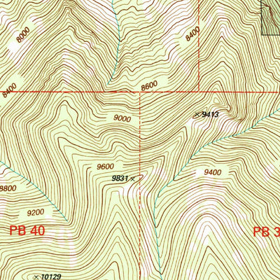 United States Geological Survey Warner Lake, UT (2001, 24000-Scale) digital map