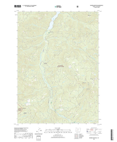 United States Geological Survey Warner Mountain, OR (2020, 24000-Scale) digital map