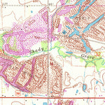 United States Geological Survey Warner NW, OK (1963, 24000-Scale) digital map