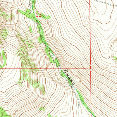 United States Geological Survey Warner Peak, OR (1967, 24000-Scale) digital map