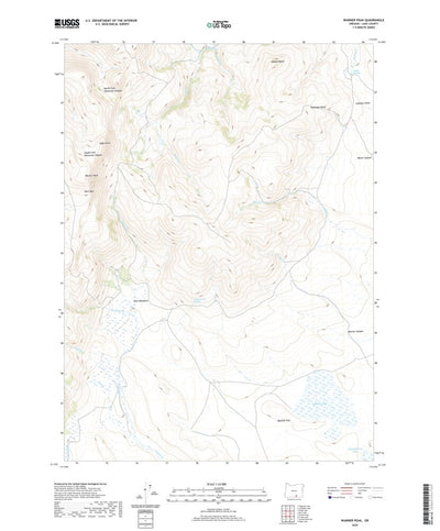 United States Geological Survey Warner Peak, OR (2020, 24000-Scale) digital map