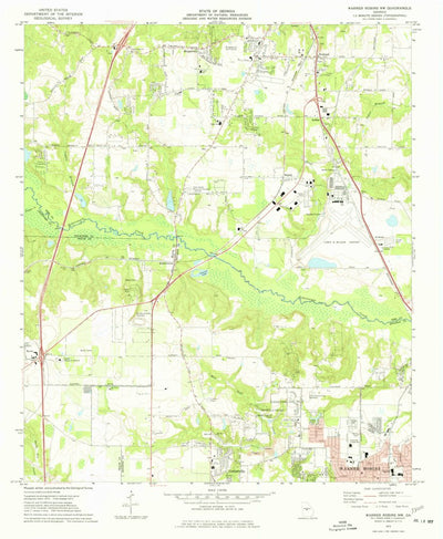 United States Geological Survey Warner Robins NW, GA (1973, 24000-Scale) digital map