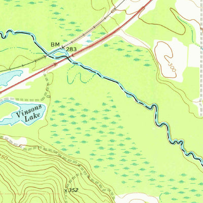 United States Geological Survey Warner Robins NW, GA (1973, 24000-Scale) digital map