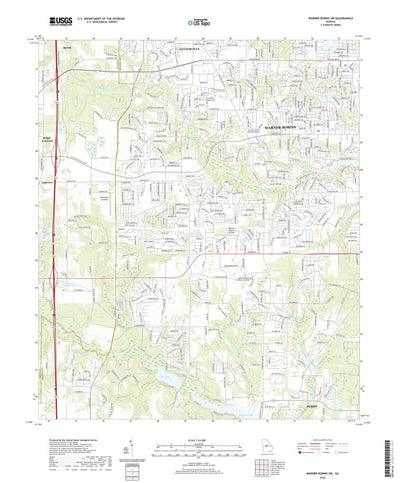 United States Geological Survey Warner Robins SW, GA (2020, 24000-Scale) digital map