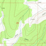 United States Geological Survey Warnicke Creek, OR (1974, 24000-Scale) digital map