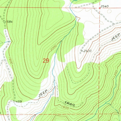 United States Geological Survey Warnicke Creek, OR (1974, 24000-Scale) digital map