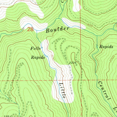 United States Geological Survey Warnicke Creek, OR (1974, 24000-Scale) digital map