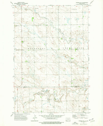 United States Geological Survey Warnke Hill, ND (1973, 24000-Scale) digital map