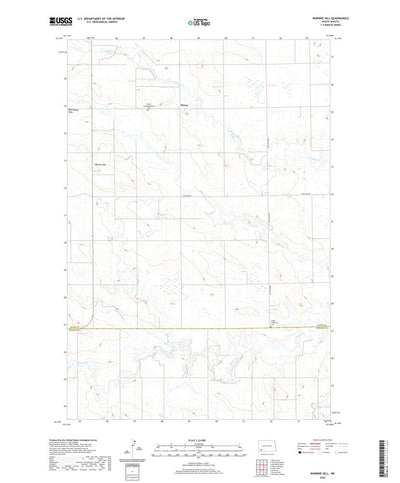 United States Geological Survey Warnke Hill, ND (2020, 24000-Scale) digital map