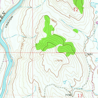 United States Geological Survey Warren Bridge, WY (1966, 24000-Scale) digital map