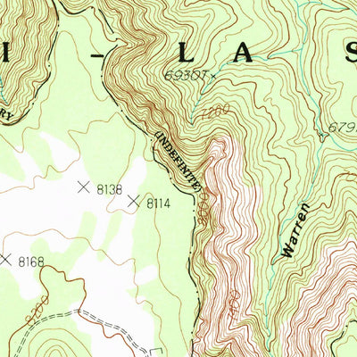 United States Geological Survey Warren Canyon, UT (1985, 24000-Scale) digital map