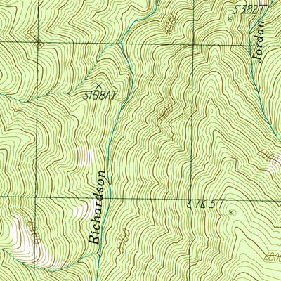 United States Geological Survey Warren, ID (1989, 24000-Scale) digital map