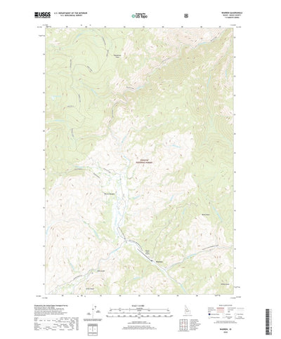 United States Geological Survey Warren, ID (2020, 24000-Scale) digital map