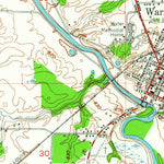 United States Geological Survey Warren, IN (1950, 24000-Scale) digital map