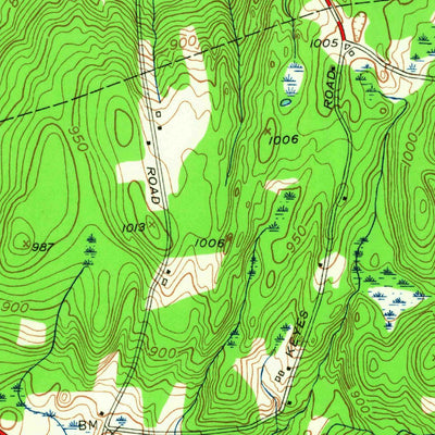 United States Geological Survey Warren, MA (1954, 24000-Scale) digital map