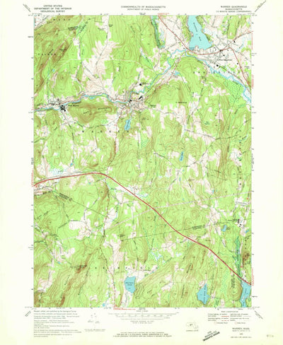 United States Geological Survey Warren, MA (1969, 24000-Scale) digital map