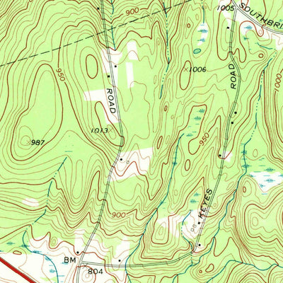 United States Geological Survey Warren, MA (1969, 24000-Scale) digital map