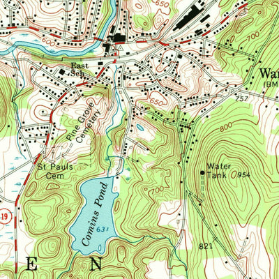 United States Geological Survey Warren, MA (1969, 24000-Scale) digital map