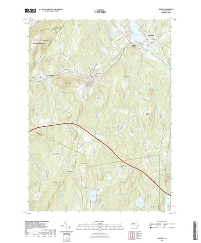 United States Geological Survey Warren, MA (2021, 24000-Scale) digital map