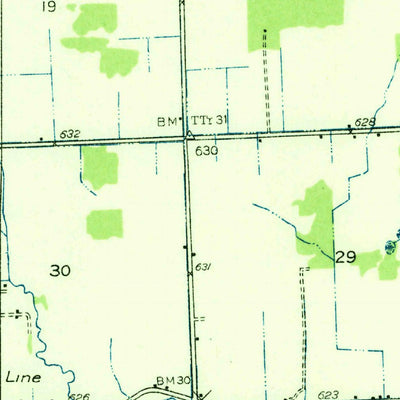 United States Geological Survey Warren, MI (1936, 31680-Scale) digital map