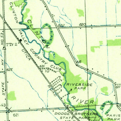 United States Geological Survey Warren, MI (1936, 31680-Scale) digital map