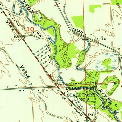 United States Geological Survey Warren, MI (1952, 24000-Scale) digital map