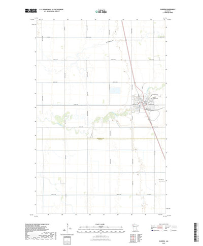 United States Geological Survey Warren, MN (2022, 24000-Scale) digital map
