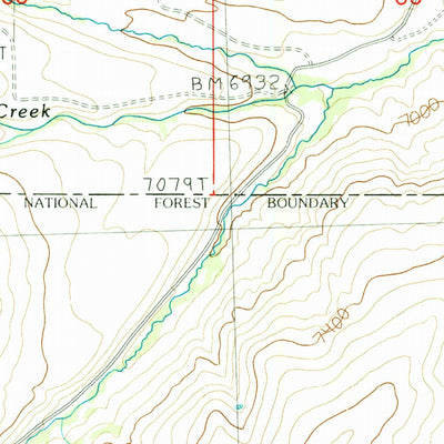 United States Geological Survey Warren Mountain, ID (1987, 24000-Scale) digital map