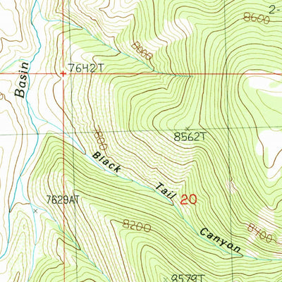 United States Geological Survey Warren Mountain, ID (1987, 24000-Scale) digital map