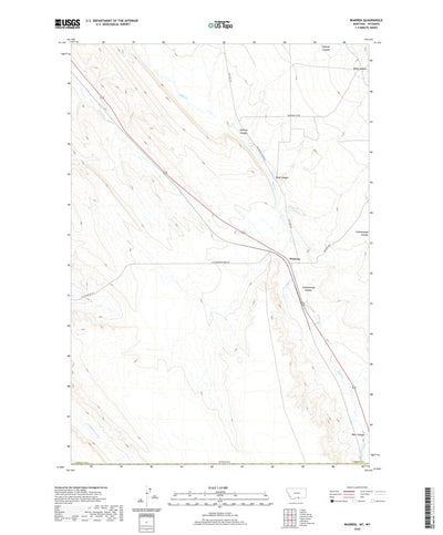 United States Geological Survey Warren, MT (2020, 24000-Scale) digital map