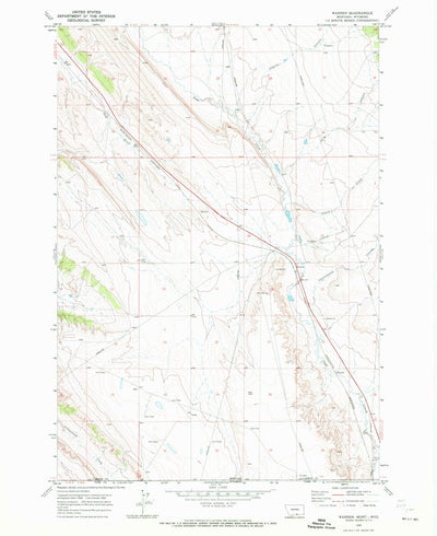 United States Geological Survey Warren, MT-WY (1969, 24000-Scale) digital map