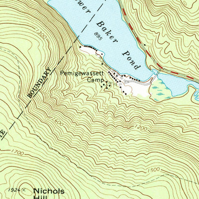 United States Geological Survey Warren, NH (1973, 24000-Scale) digital map