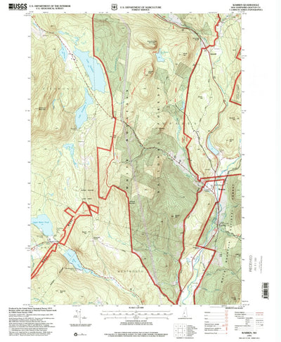 United States Geological Survey Warren, NH (1995, 24000-Scale) digital map