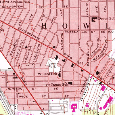 United States Geological Survey Warren, OH (1994, 24000-Scale) digital map