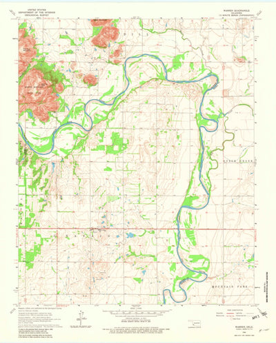 United States Geological Survey Warren, OK (1964, 24000-Scale) digital map