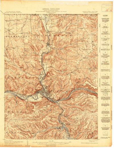 United States Geological Survey Warren, PA-NY (1907, 62500-Scale) digital map