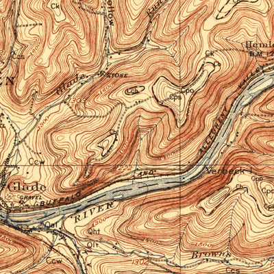 United States Geological Survey Warren, PA-NY (1907, 62500-Scale) digital map