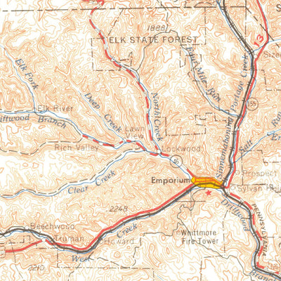 United States Geological Survey Warren, PA-NY (1959, 250000-Scale) digital map