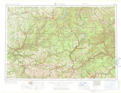 United States Geological Survey Warren, PA-NY (1971, 250000-Scale) digital map