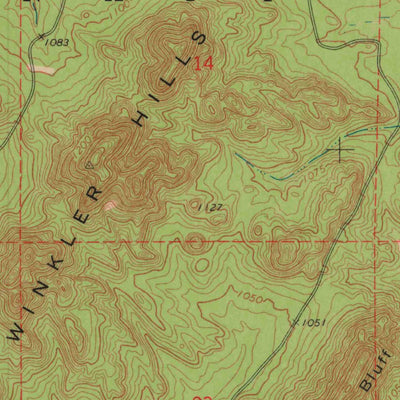 United States Geological Survey Warrens East, WI (1970, 24000-Scale) digital map