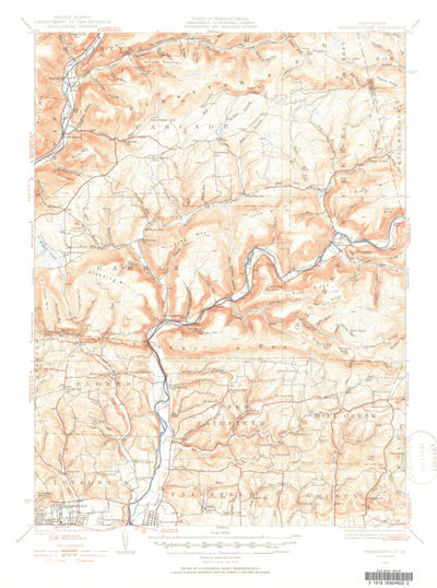 United States Geological Survey Warrensville, PA (1930, 62500-Scale) digital map