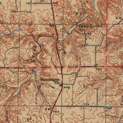 United States Geological Survey Warrenton, MO (1945, 62500-Scale) digital map