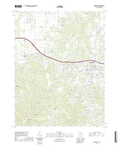 United States Geological Survey Warrenton, MO (2021, 24000-Scale) digital map