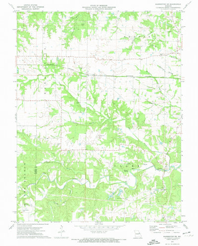 United States Geological Survey Warrenton NE, MO (1973, 24000-Scale) digital map