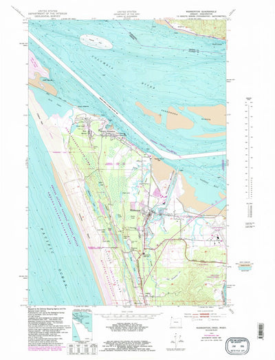 United States Geological Survey Warrenton, OR-WA (1953, 24000-Scale) digital map